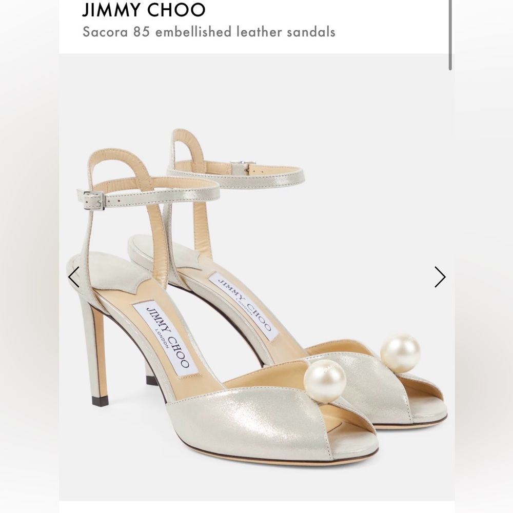 EUC Jimmy Choo - Sacora 85, size 39.5 - the PERFECT WEDDING SHOE!!!